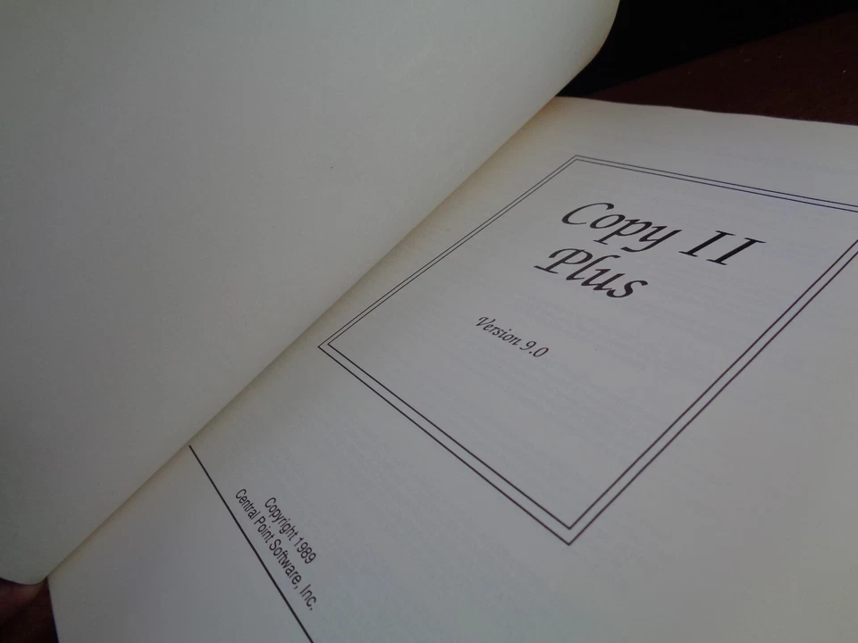 APPLE II -- COPY II PLUS VERSION 9 (CENTRAL POINT SOFTWARE - DISK) - Bild 3 von 4