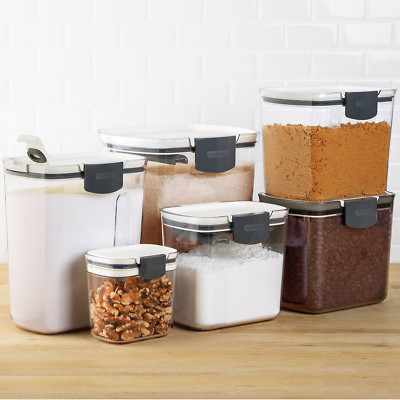 Prokeeper 6-Piece Bakers Storage Set, Airtight Food Storage Containers, Clear 