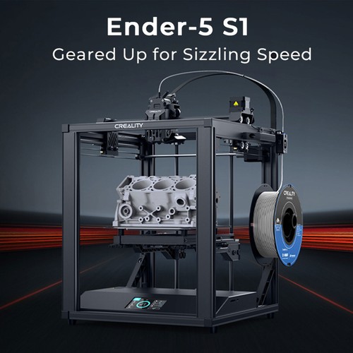 Used Creality Ender 5 S1 3D Printer 250mm/s Direct Extruder Stable Cube Frame - Picture 4 of 11