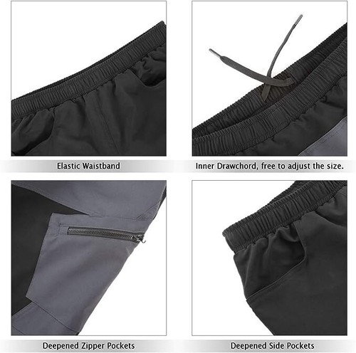 Tomshoo Herren Fahrradshorts mit Taschen 3D Polsterung Ganztag MTB Fahrradhose - XL - Bild 3 von 14
