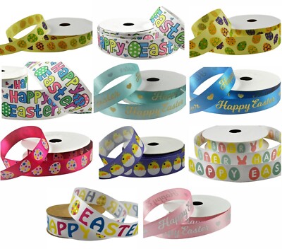 Osterband - in Satin / Ripsband - in verschiedenen schönen Designs & Längen