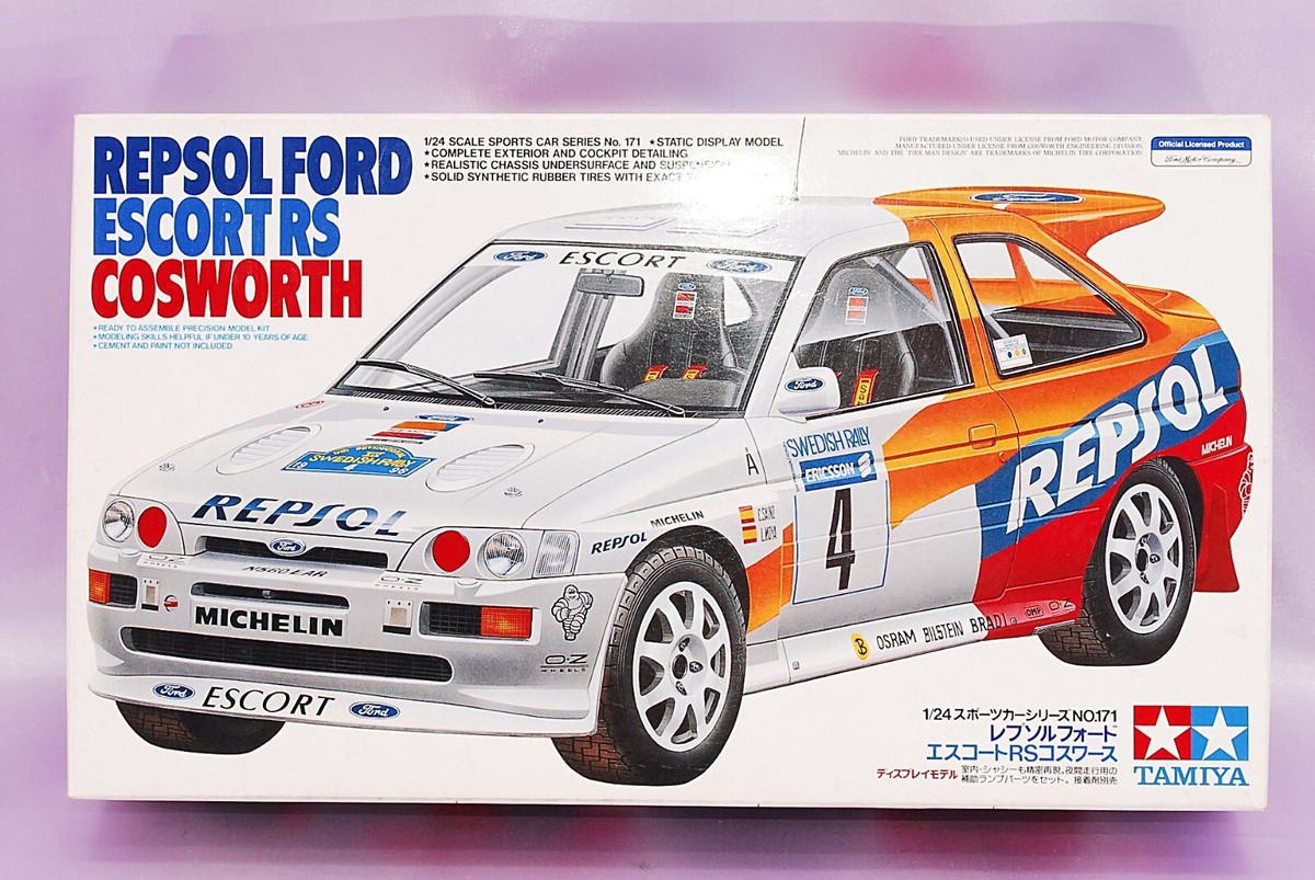 Tamiya 1/24 REPSOL FORD ESCORT RS COSWORTH Display Model Kit