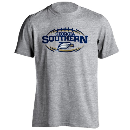 Georgia Southern University Eagles GSU Football Logo Tee Short Sleeve T-Shirt - Picture 3 of 8