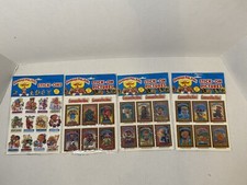 Lot Of 4 Vintage 1985 Topps GARBAGE PAIL KIDS Stick-Ons Sticker Packs GPK