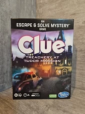 Clue Board Game Treachery at Tudor Mansion Escape & Solve Mystery Game NEW Open 
