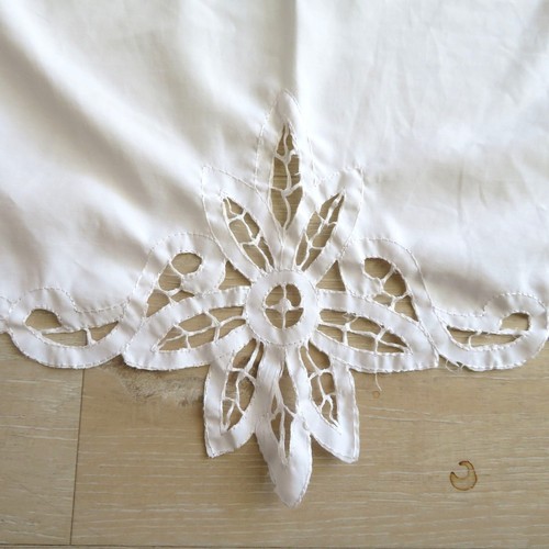 Mainstays Sheer White Tiers-Battenberg Curtain Panel 30" W x 36" L One Panel - Picture 5 of 9