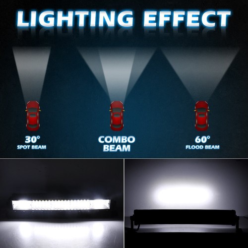 52" 22" LED Light Bar Combo Kit + 4x 4" Cube Pods Off road Driving 4WD Truck - Picture 6 of 16