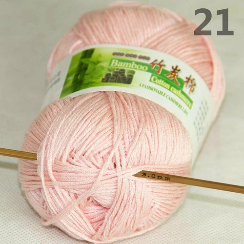Sale Lot 1-9 Skeins x 50gr Soft Bamboo Cotton Baby Hand Knit Shawls Crochet Yarn - Picture 71 of 129