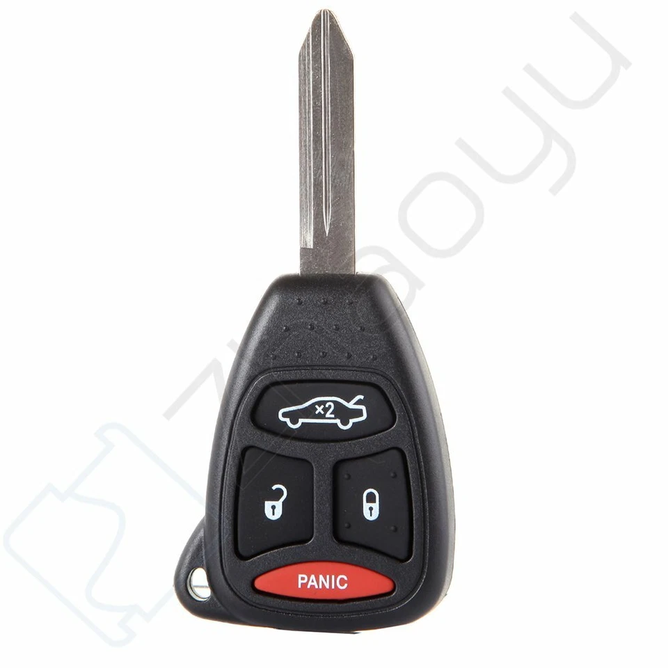 2 para Jeep Grand Cherokee Dodge Charger 2005 2006 llave carcasa control remoto 4 botones Foto 3 de 4