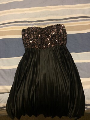 charlotte russe cocktail dresses Charlotte Russe Black Sequence Tube Top Party Dress