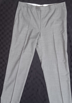 Canali Pants Made in Italy 36X30 Lightweight Light Gray