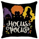 Hocus Pocus Throw Pillow Cover Halloween Decor Witchy Spooky Sanderson Sisters