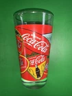Set Of 6 Vintage Coca Cola Sign Glasses 6 Inches Tall