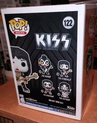 Funko POP Rocks KISS Paul Stanley Starman #122 Figure GITD Glow
