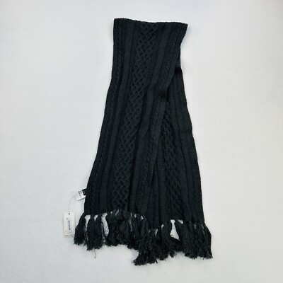 Nautica Scarf Womens One Size Gray Outdoor Casual Tassel