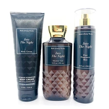Bath & Body Works INTO THE NIGHT Trio Fragrance Mist Cream & Shower Gel Gift Set