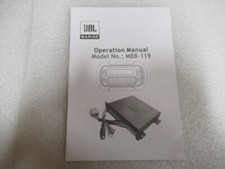 PM8 JBL Marine Operation Manual Service Manual MBB-119
