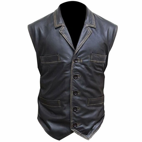 Hell on Wheels Cullen Bohannon Men's Real Leather Vest - Picture 1 of 3