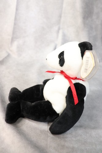 Ty Beanie Baby Original Fortune the Panda Con Protector de Etiqueta - Imagen 2 de 4