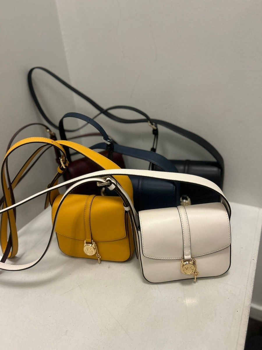 Michael Kors Lyra Small Leather Flap Crossbody Shoulder
