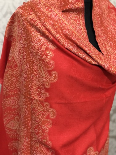 Women Cotton Wool Blended Kani Palla Border And Boti Stoles/Scarves/ Wrap/shawl - Picture 3 of 4