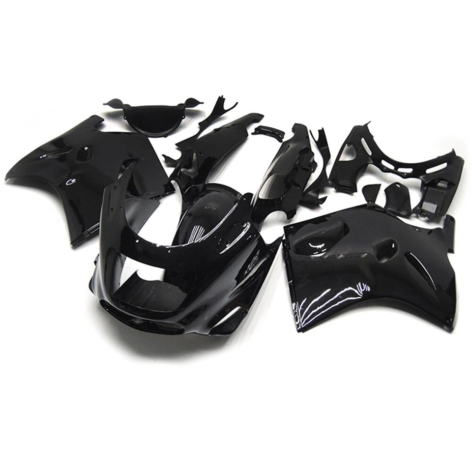Kit de carenados negros para carrocería Kawasaki ZZR1100 Ninja ZX11 1993 - 2003 96 99 21 Foto 2 de 4