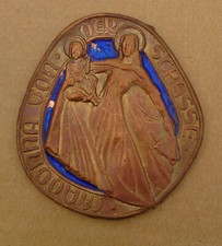 Madonna von der Strasse - Große Gedenk Plakette - Muttergottes - (KR107)