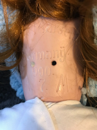 ANTIQUE 16" ARMAND MARSEILLE BISQUE HEAD Doll 990 Germany jointed A 7 M teeth - Picture 4 of 6