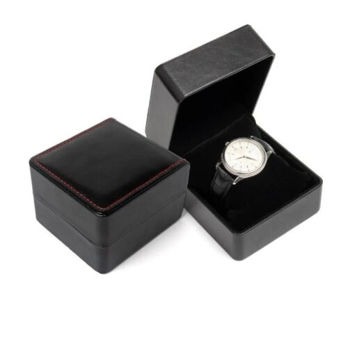 Single Watch Gift Box with Pillow PU Leather Wristwatch Display Case Organizer - Picture 14 of 16