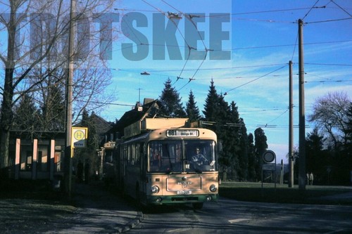 35mm Slide WEST GERMANY Stadtwerke Single Decker Trolleybus 1 SG2125 1985 Orig