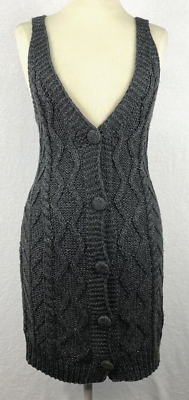 love by design sweater dress Women's Size S Dark Gray Cable Knit Vest Grey The long sleeves and Color:Dark Indigo Nordstrom rack season_Winter Unpopular opinion: I like