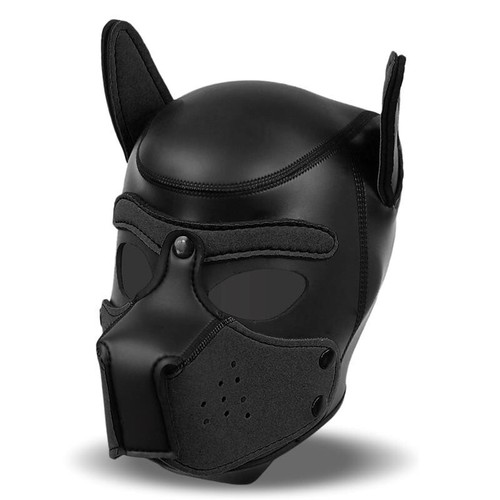 Maske Aus Hund Hündin Bdsm Dog Leder Maske Sm Spiel Fetisch IN Paar - Bild 6 von 8