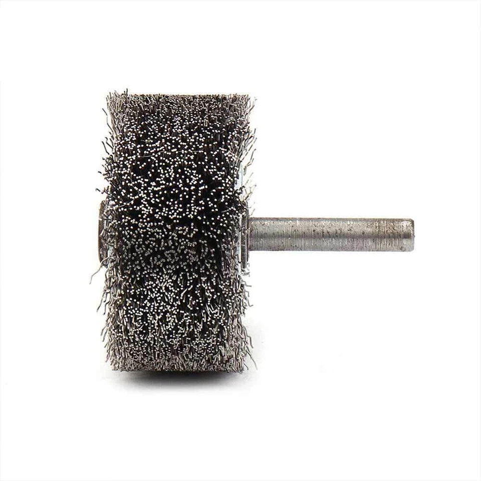 Escova de roda de arame extra forte 50mm x 6mm 304 SS 1/4" moedor de haste - Imagem 4 de 4