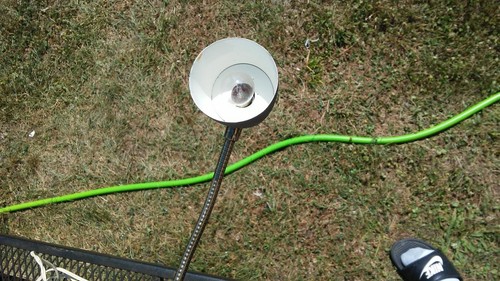Vintage Mid-Century Goose neck desk lamp works - Picture 5 of 6