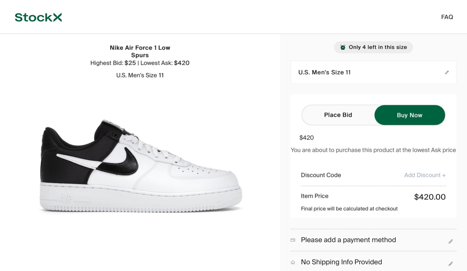 air force one low spurs