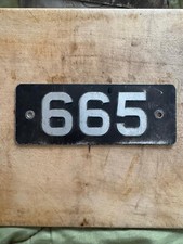 665 Thomas Tilling Group BTC Bus Coach Fleet Number Chassis Plate Sign Badge