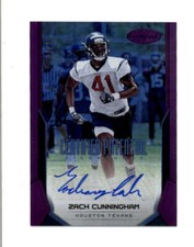 ZACH CUNNINGHAM 2017 CERTIFIED POTENTIAL ROOKIE PURPLE AUTO #04/10 (RARE) BD1581