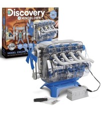 Discovery Mindblown Model Engine Kit W/ Moving Motor Parts LED Light NEW Sealed