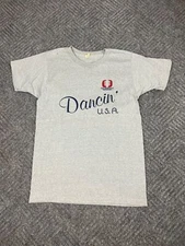 Vintage TNN The Nashville Network T Shirt Adult Large Gray Dancin Country Music