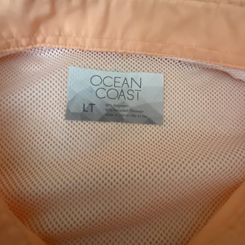 Ocean Coast Mens Vented Fishing Shirt Short Sleeve Size LT Large Salmon Color - Picture 3 of 13