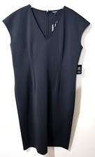 Express  Women`s Supersoft Double Knit V-Neck Sleeveless Dress size XL