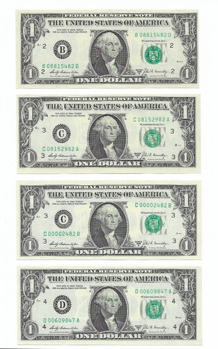1969B $1 BLOCK Set. 23 Crisp & Uncirculated Banknotes. 22 Serial Numbers End 82 - Picture 4 of 13