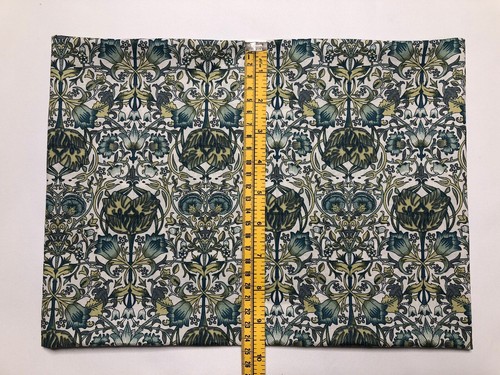 Snood Kutte Loop Kreis Schal Rasen Baumwolle William Morris Lodden Handarbeit grün - Bild 4 von 9