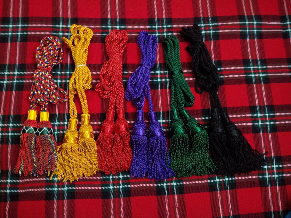TC Great Highland Gaitas Drone Cordón de Seda/Gaita Escocesa Cordón de Seda/Cordón de Seda