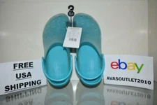 Crocs Unisex Classic Translucent Clog DIGITAL AQUA 206908-4SL NWT