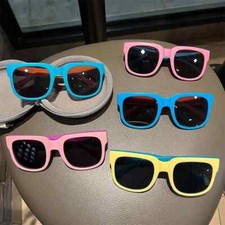 Square UV400 Sunglasses Kids Boys Girls Toddler Trendy Outdoor Travel Goggle