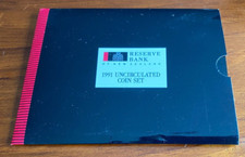 NEW ZEALAND: 1991 RUGBY WORLD CUP UNCIRCULATED SEVEN COIN SET #M1049