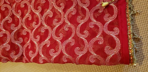 Beautiful Hand Sewn Decorative Handkerchief for Pooja - Picture 5 of 12