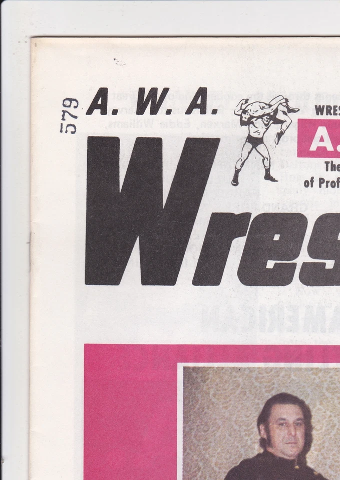 Tarjeta de partido del programa de lucha libre AWA Ivan Koloff 1973 Denver Auditorium años 70 vintage Foto 4 de 4