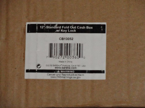 Caja de efectivo estándar BARSKA negra (CB13052) - Imagen 12 de 12